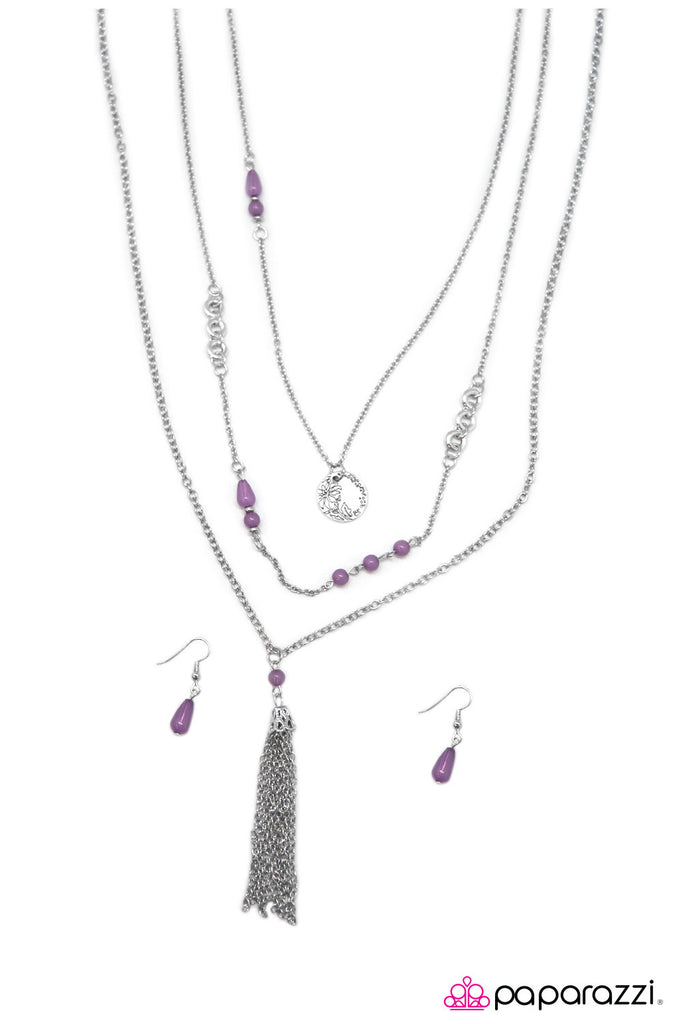 Paparazzi "Best Wishes Purple" necklace