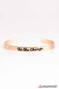 Paparazzi "Be The Change" Gold Bracelet Paparazzi Jewelry