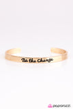 Paparazzi "Be The Change" Gold Bracelet Paparazzi Jewelry