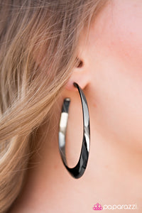 Paparazzi "Be There With BELL-BOTTOMS On" Black Earrings Paparazzi Jewelry