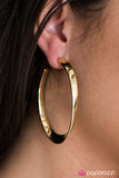 Paparazzi "Be There With BELL-BOTTOMS On - Gold" earring Paparazzi Jewelry