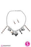 Paparazzi "Better To Have Loved" Brown Necklace & Earring Set Paparazzi Jewelry