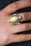 Paparazzi "Bet Your Boots - Yellow" ring Paparazzi Jewelry