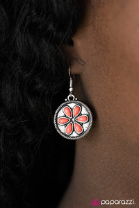 Paparazzi "Bet Your Bottom SAND-Dollar" Orange Earrings Paparazzi Jewelry