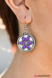 Paparazzi "Bet Your Bottom SAND-Dollar" Purple Earrings Paparazzi Jewelry