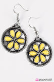 Paparazzi "Bet Your Bottom SAND-Dollar" Yellow Earrings Paparazzi Jewelry