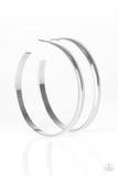 Paparazzi "Beverly Hills Hoop - Silver" earring Paparazzi Jewelry