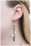 Paparazzi "Beverly Hills Princess" White Earrings Paparazzi Jewelry