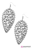 Paparazzi "Beyond BeLEAF" Silver Earrings Paparazzi Jewelry