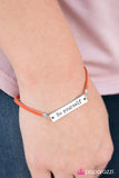 Paparazzi "Be Yourself" Orange Bracelet Paparazzi Jewelry