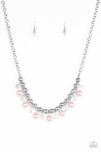 Paparazzi VINTAGE VAULT "Power Trip" Pink Necklace & Earring Set Paparazzi Jewelry