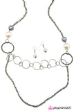 Paparazzi "Bibbidi-Bobbidi-Boo" White Necklace & Earring Set Paparazzi Jewelry