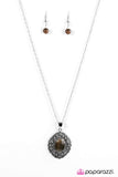 Paparazzi "Big Freeze - Brown" necklace Paparazzi Jewelry