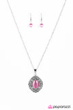 Paparazzi "Big Freeze - Pink" necklace Paparazzi Jewelry