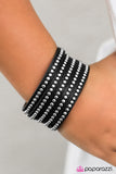 Paparazzi "Big Hitter" Black Wrap Bracelet Paparazzi Jewelry