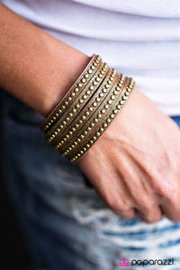 Paparazzi "Big Hitter" Brass Wrap Bracelet Paparazzi Jewelry