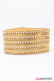 Paparazzi "Big Hitter" Gold 029XX Wrap Bracelet Paparazzi Jewelry