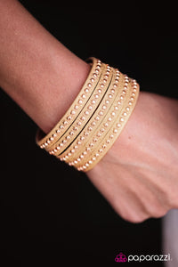 Paparazzi "Big Hitter" Gold 029XX Wrap Bracelet Paparazzi Jewelry