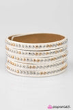 Paparazzi "Big Hitter" White Wrap Bracelet Paparazzi Jewelry