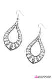 Paparazzi "Big Spender" White Earrings Paparazzi Jewelry