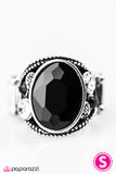 Paparazzi "Big Talk" Black Ring Paparazzi Jewelry