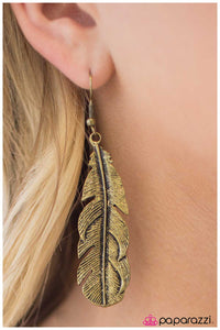 Paparazzi "Bird of Prey" Brass Earrings Paparazzi Jewelry
