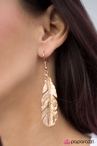 Paparazzi "Bird of Prey" Gold Earrings Paparazzi Jewelry