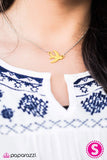 Paparazzi "Bird On A Wire" Yellow Necklace & Earring Set Paparazzi Jewelry