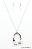 Paparazzi "Bird Song" White Necklace & Earring Set Paparazzi Jewelry