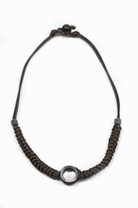 Paparazzi "Take The Backroads" Black Urban Necklace Unisex Paparazzi Jewelry