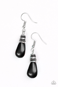 Paparazzi "Stone Storms" Black Earrings Paparazzi Jewelry