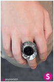 Paparazzi "Black As Night" ring Paparazzi Jewelry