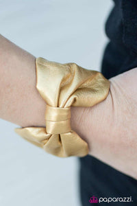 Paparazzi "Black Tie Affair - Gold" bracelet Paparazzi Jewelry