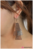 Paparazzi "Blank Space - Copper" earring Paparazzi Jewelry