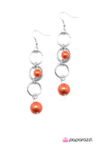 Paparazzi "Blast Off" Orange Earrings Paparazzi Jewelry