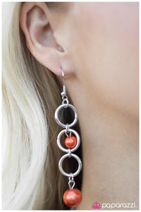 Paparazzi "Blast Off" Orange Earrings Paparazzi Jewelry