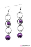 Paparazzi "Blast Off" Purple Earrings Paparazzi Jewelry