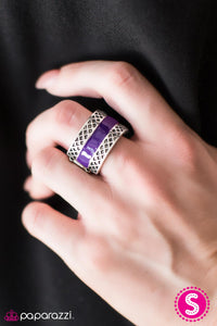 Paparazzi "Blaze of Glory" Purple Ring Paparazzi Jewelry