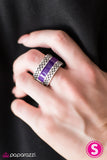 Paparazzi "Blaze of Glory" Purple Ring Paparazzi Jewelry