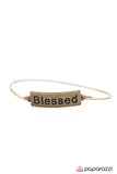 Paparazzi "Blessed" Brass Bracelet Paparazzi Jewelry