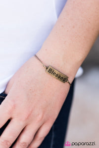 Paparazzi "Blessed" Brass Bracelet Paparazzi Jewelry