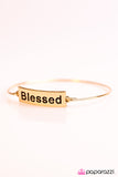 Paparazzi "Blessed" Gold Bracelet Paparazzi Jewelry