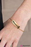 Paparazzi "Blessed" Gold Bracelet Paparazzi Jewelry