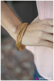 Paparazzi "Blessing In Disguise" Gold Bracelet Paparazzi Jewelry