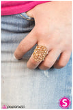 Paparazzi "Blind Spot - Gold" ring Paparazzi Jewelry