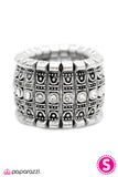 Paparazzi "Blinged Out Barricade" Silver Ring Paparazzi Jewelry