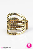 Paparazzi "Blissfully Blessed" Brass Ring Paparazzi Jewelry