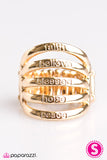 Paparazzi "Blissfully Blessed" Gold Ring Paparazzi Jewelry