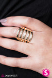 Paparazzi "Blissfully Blessed" Gold Ring Paparazzi Jewelry