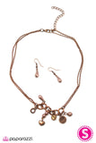Paparazzi "Blissful Thinking" Copper Necklace & Earring Set Paparazzi Jewelry